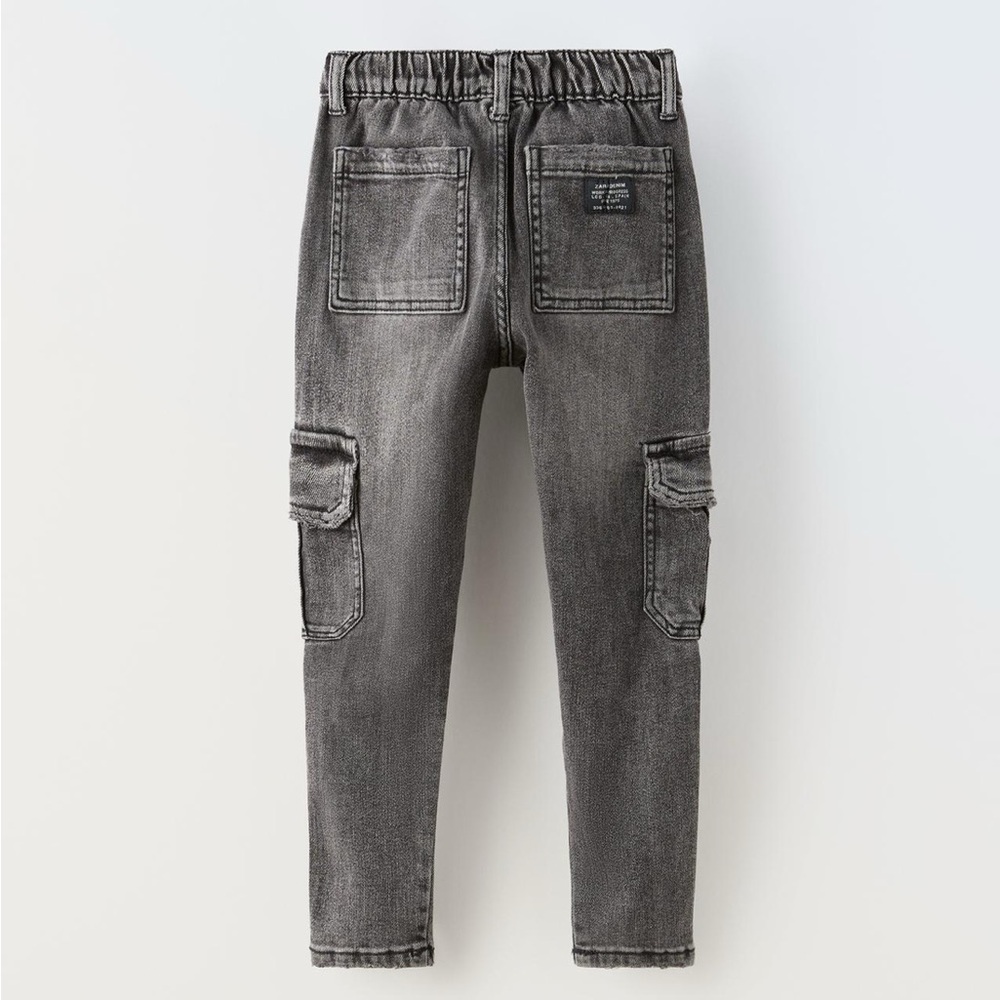 Zara Kids Gray Cargo Pants